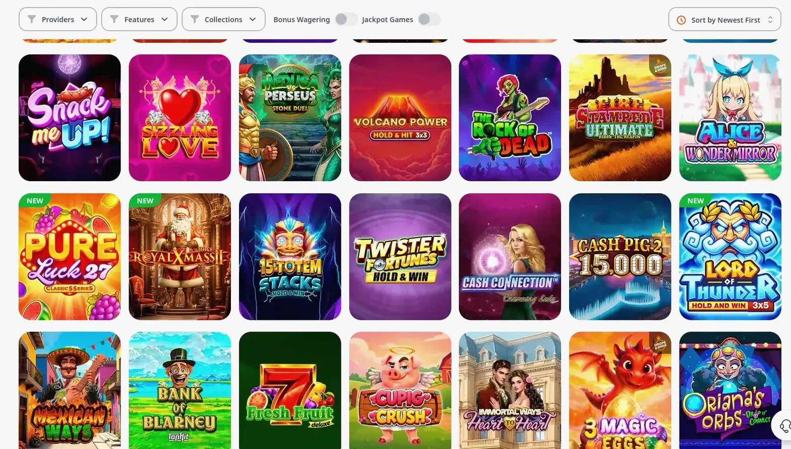 Игровой интерфейс онлайн казино Френдс